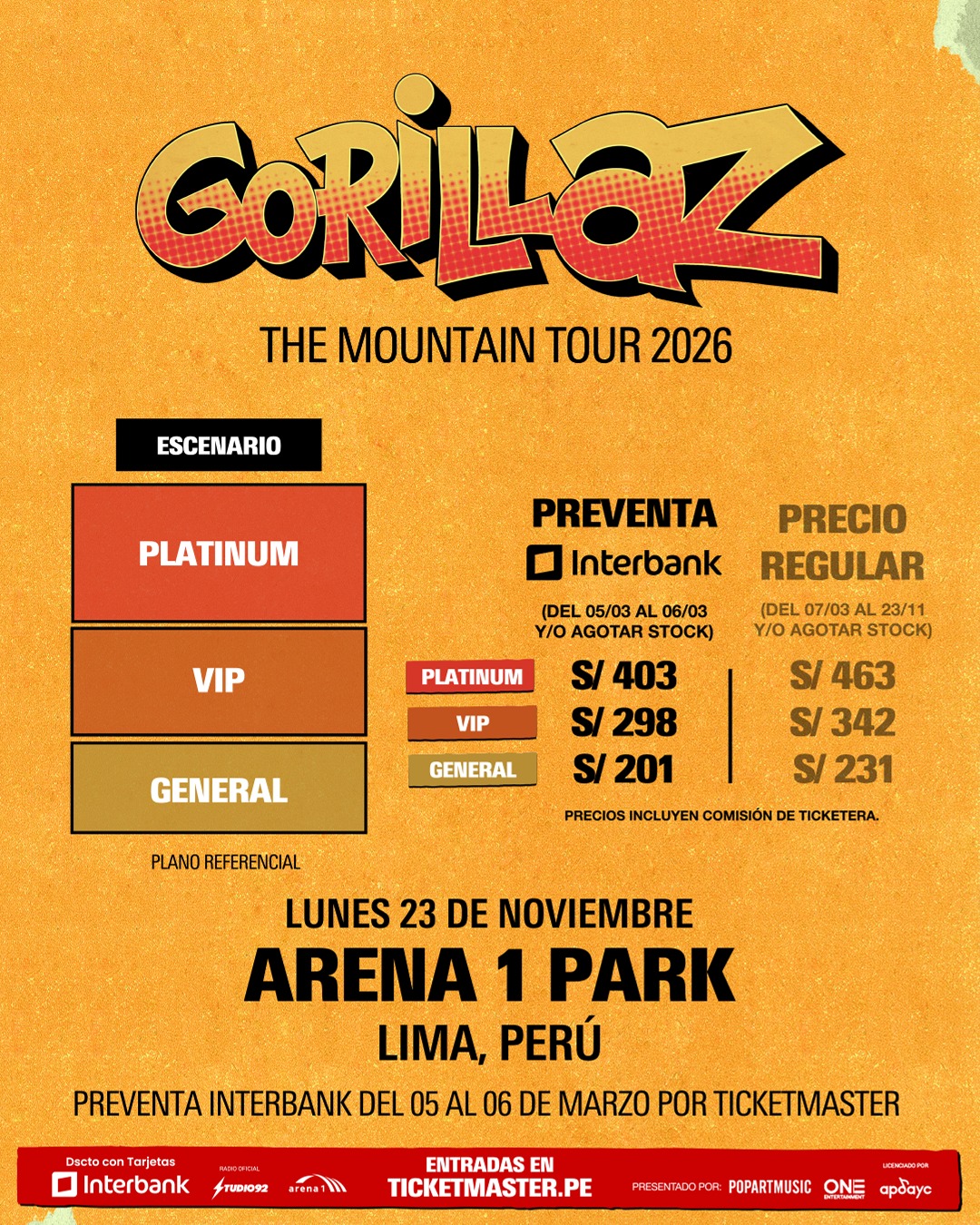 Gorillaz en Lima