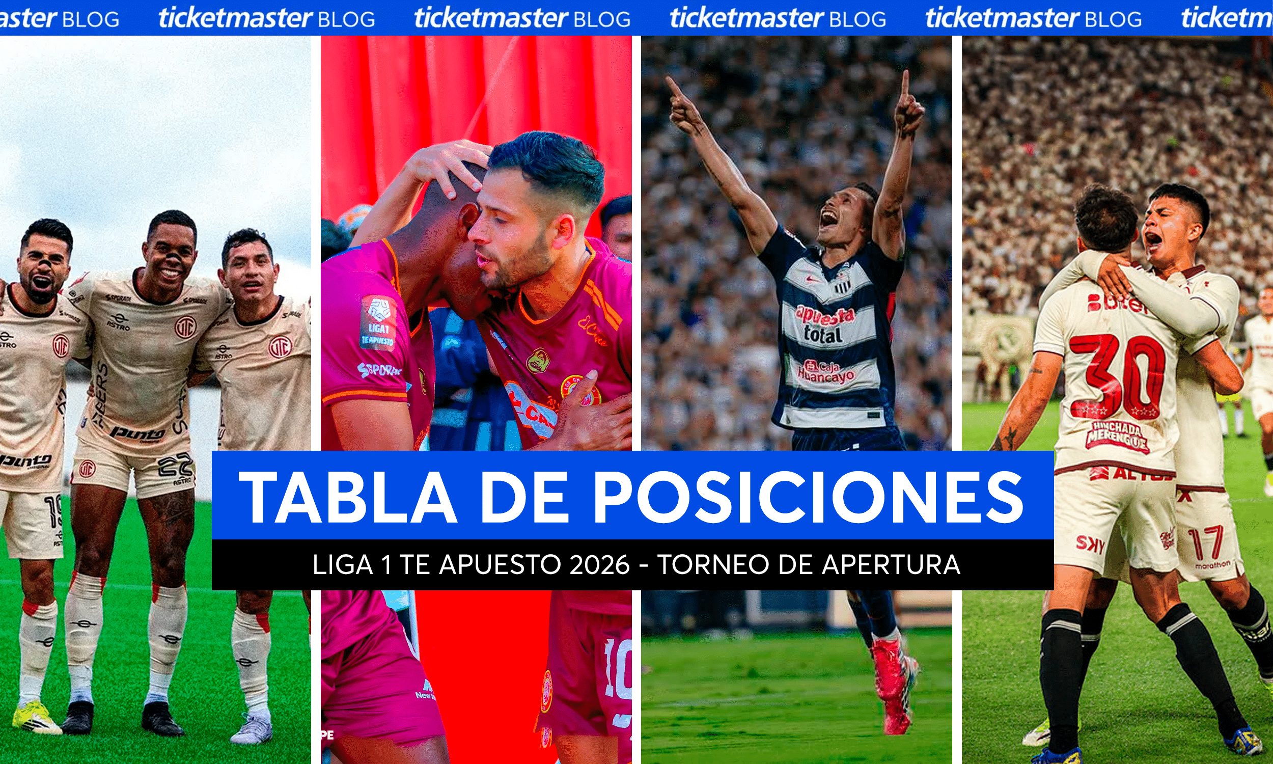 Tabla de posiciones Liga 1